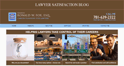 Desktop Screenshot of lawyersatisfactionblog.com
