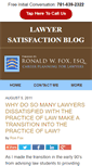 Mobile Screenshot of lawyersatisfactionblog.com